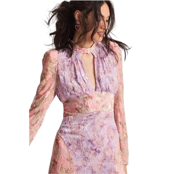 LoveShackFancy Starling Gown – Amethyst Dusk Size 10 | Rare Velvet Maxi Dress Br - Picture 5 of 16